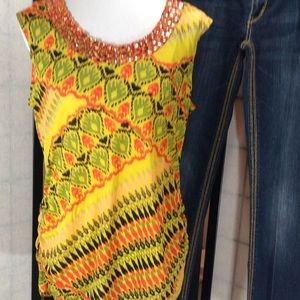 Madison 2pc beaded top set NWT